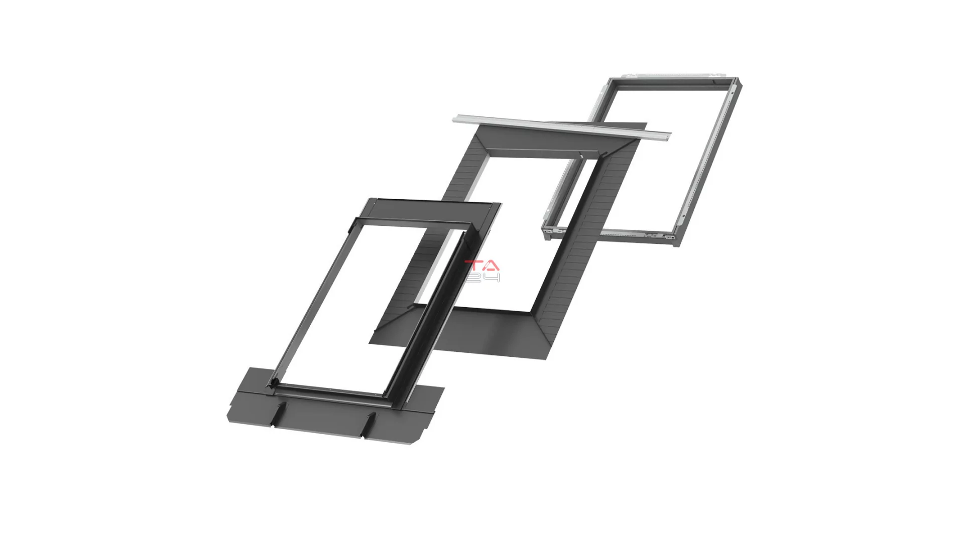 VELUX EDQ 2000L ENERGY - beépítőlészlet előkorcolt lemezfedéshez, 25-40 mm falcmagasság (Gyártói cikkszám: EDQ CK02 2000L)