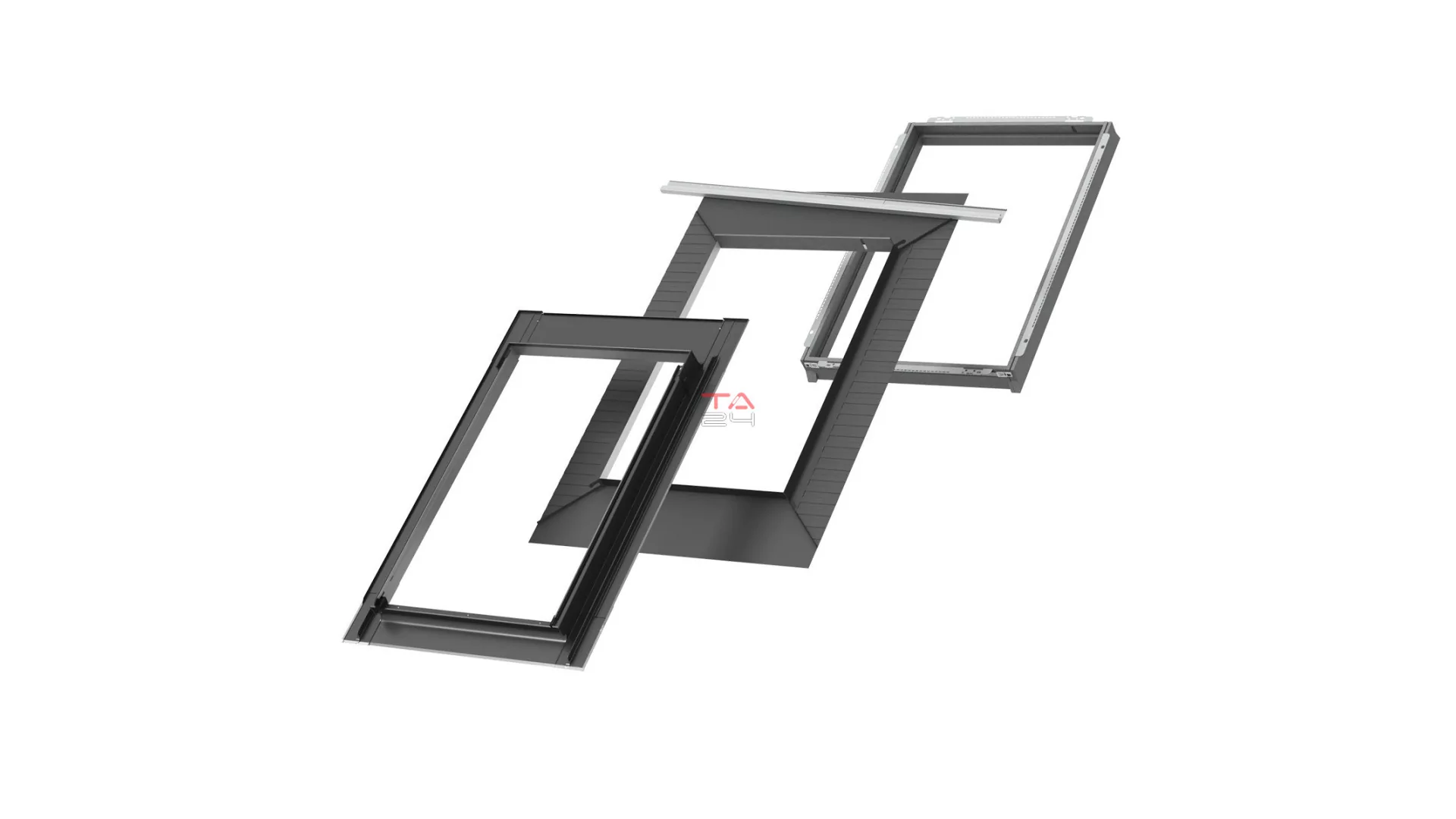 VELUX EDS 2000 ENERGY - beépítő készlet sík tetőfedő anyaghoz 16 mm-ig (2x8 mm) (Gyártói cikkszám: EDS FK08 2000)