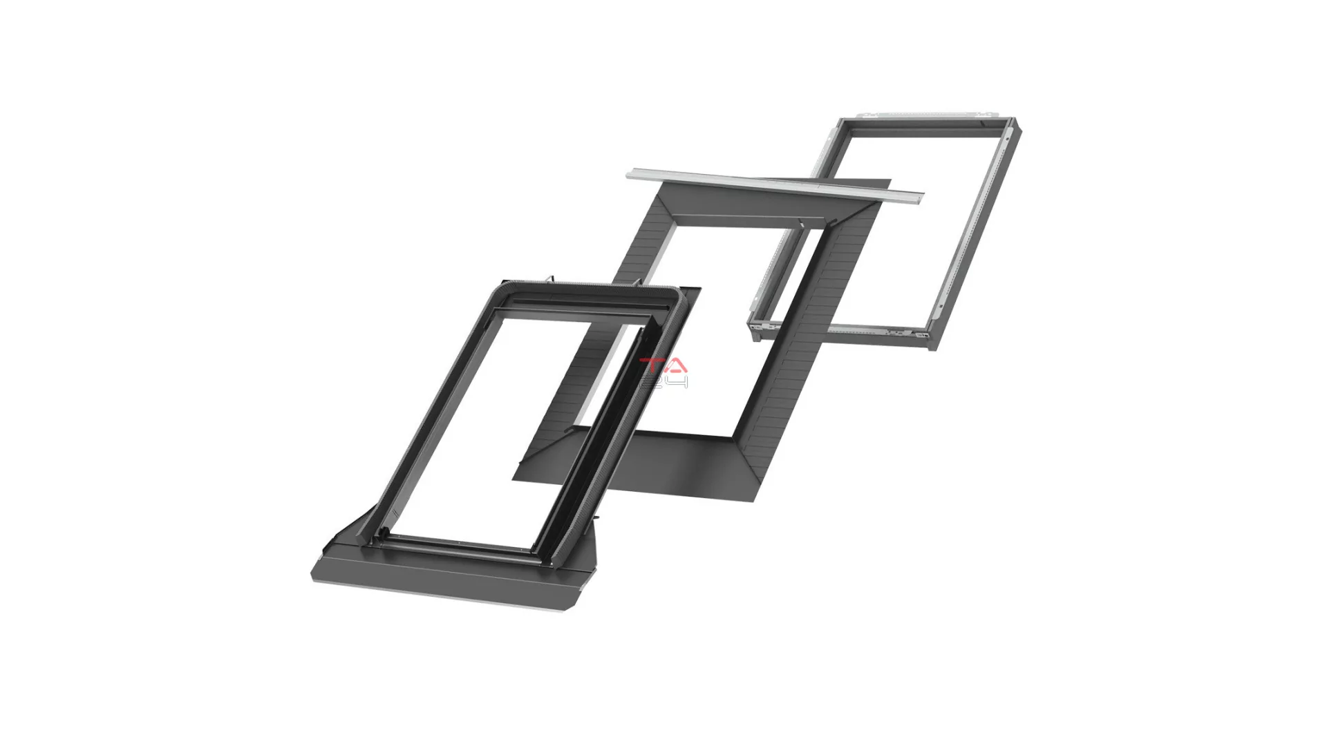 VELUX EDT 2000 ENERGY - beépítő készlet sík kerámia fedéshez 15-40 mm-ig (Gyártói cikkszám: EDT CK02 2000)