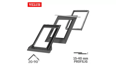 VELUX EDT 2000 ENERGY - beépítő készlet sík kerámia fedéshez 15-40 mm-ig 2.