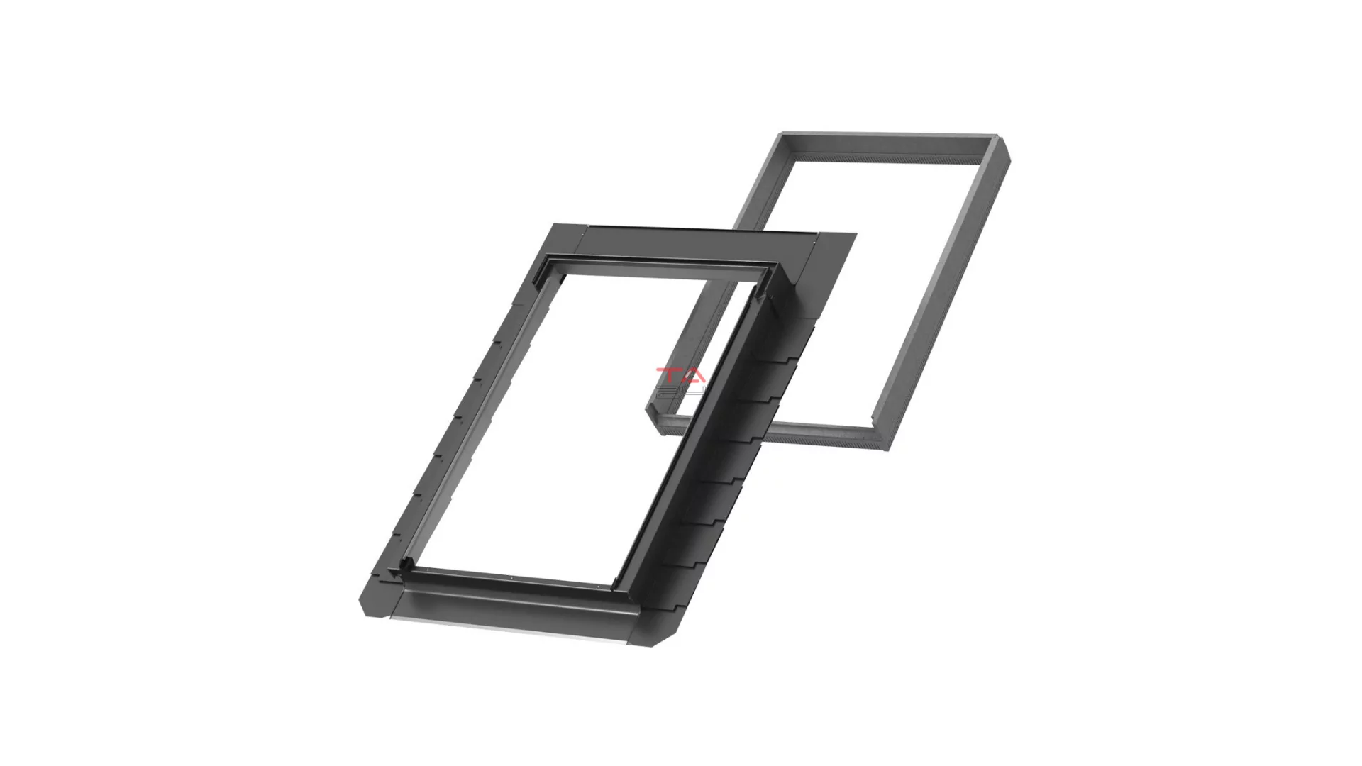 VELUX EL 6000 - Burkolókeret készlet ablakcseréhez sík tetőfedő anyaghoz 16 mm-ig (2x8 mm) (Gyártói cikkszám: EL CK02 6000)