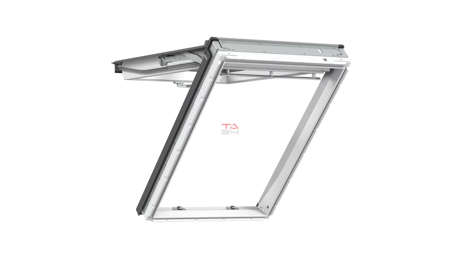 VELUX GNU 0064 - Felnyíló-billenő fa tetőablak, fehér PU bevonat (Gyártói cikkszám: GNU MK04 0064)
