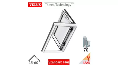 VELUX GXLA 2070 - Oldalra nyiló fa tetőkibúvó ablak, fehérre festett, balra nyíló 2.