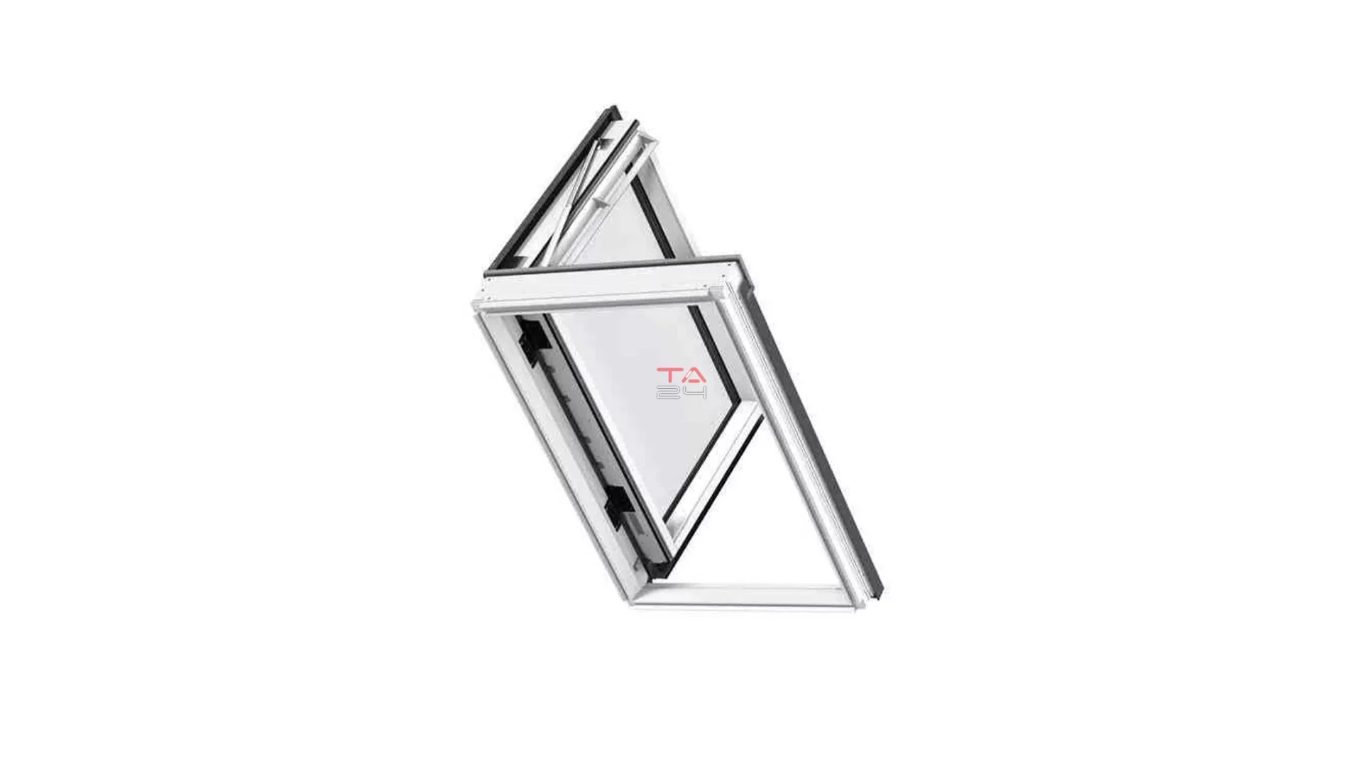 VELUX GXLB 2066 - Oldalra nyiló fa tetőkibúvó ablak, fehérre festett, jobbra nyíló (Gyártói cikkszám: GXLB MK04 2066)