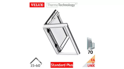 VELUX GXLB 2070 - Oldalra nyiló fa tetőkibúvó ablak, fehérre festett, jobbra nyíló 2.