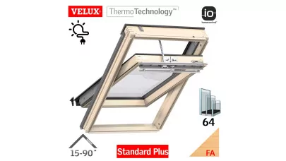 VELUX INTEGRA GLL 106430 - Billenő napelemes fa tetőtéri ablak 2.