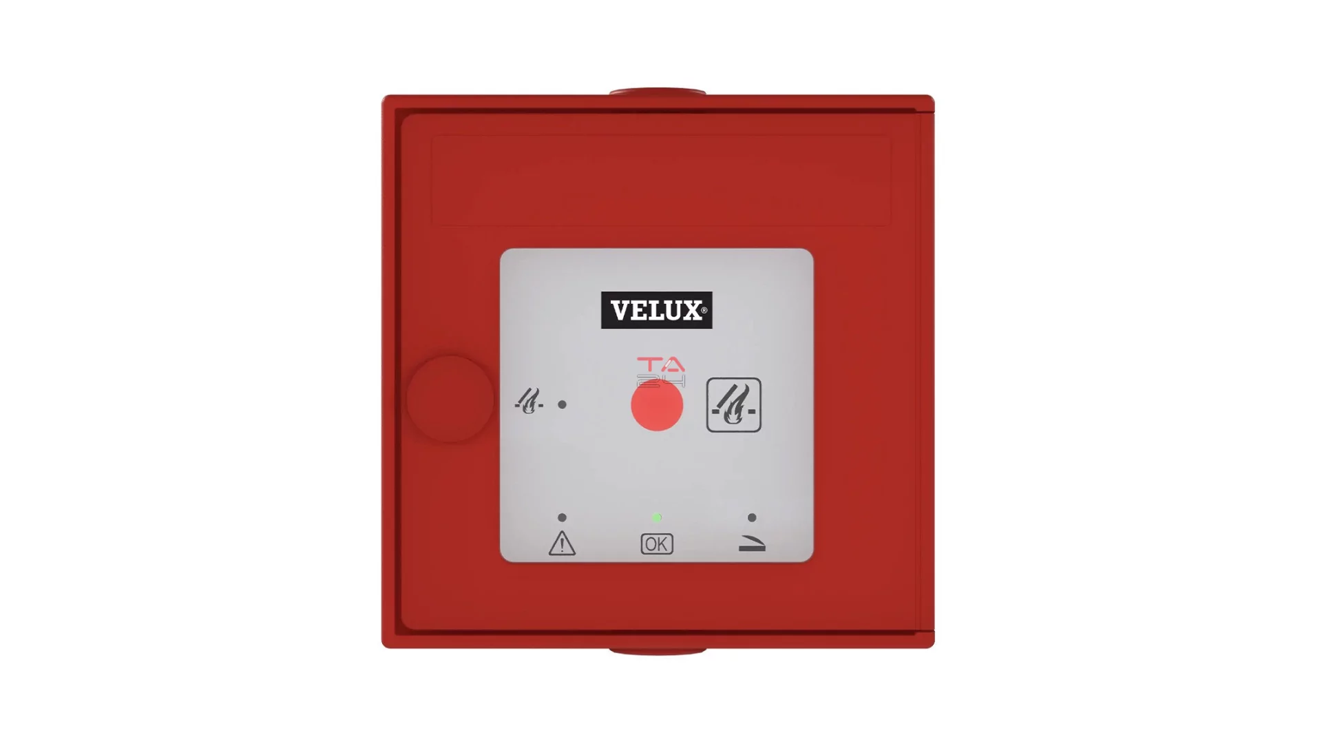 VELUX KFK 301 - Kézi jelzésadó, betörhető üveggel és reset funkcióval (piros) (Gyártói cikkszám: KFK 301)