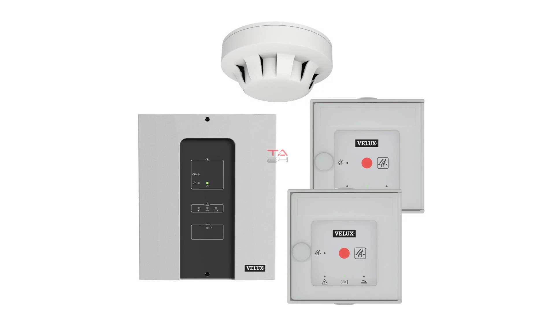 VELUX KFX S3100 EU - Vezérlő csomag: 1db KFC310 (10A), 2db KFK300 (szürke), 1db KFA100 (Gyártói cikkszám: KFX S3100 EU)