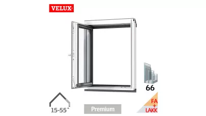 VELUX VFA 2066 - Oldalra nyiló fa térdfal ablak jobbos, fehérre festett 2.