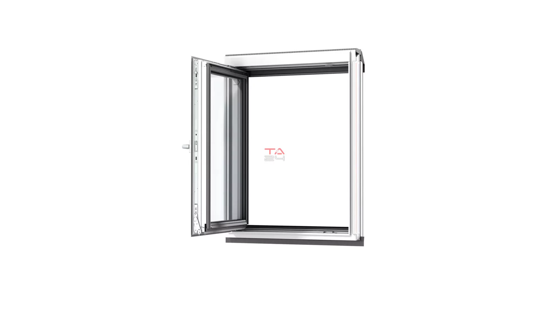 VELUX VFA 2070 - Oldalra nyiló fa térdfal ablak jobbos, fehérre festett (Gyártói cikkszám: VFA MK35 2070)