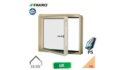 FAKRO BDR P5 - Bukó/nyiló fa térdfal ablak jobbos 2.