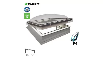 FAKRO DMC-C P4/PK - Víztiszta kupolás hajtókaros működtetésű betörésgátló felülvilágító ablak 2.