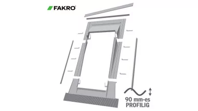 FAKRO EHA-P - Kiemelő burkolókeret magasprofilú tetőfedő anyaghoz 90 mm-ig 2.