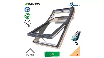 FAKRO FTP-V P5 Z-Wave Solar - Billenő napelemes fa tetőtéri ablak távvezérléssel 2.