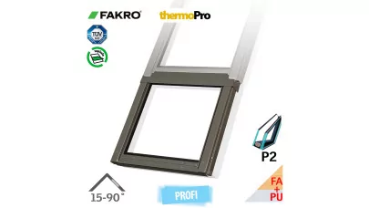FAKRO FXU P2 - Fix fa tetőtéri ablak fehér PU bevonattal 2.