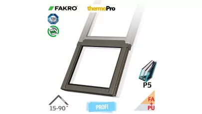 FAKRO FXU P5 - Fix fa tetőtéri ablak fehér PU bevonattal 2.