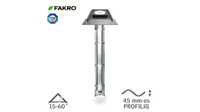 FAKRO SRZ - Merevfalú síküvegű fénycsatorna burkolókeretes, profilos fedéshez - sík és enyhén hullámos cserepekhez, tetőfedőanyagokhoz 2.