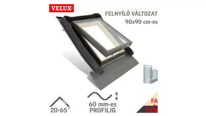 VELUX VLT 1000 - Felnyíló fa tetőkibúvó ablak, fém külső borítással, alumínium szárnnyal 2.