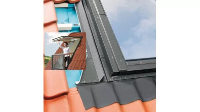 FAKRO EHN-AT Thermo/G - Hőszigetelő burkolókeret t.erkélyhez magasprofilú tetőfedő anyaghoz 90 mm-ig