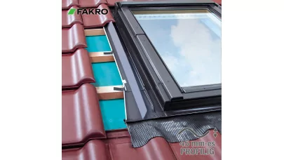 FAKRO EZV-A - Burkolókeret profilos tetőfedő anyaghoz 45 mm-ig - sík és enyhén hullámos cserepekhez, tetőfedőanyagokhoz 2.