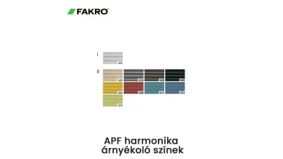 FAKRO APF színek 2022