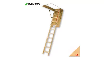 FAKRO LWS Smart - Fa létraszáras padlásfeljáró, natúr ajtólappal 2.