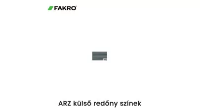 FAKRO ARZ színek 2022