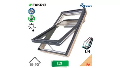 FAKRO FTP-V U4 Z-Wave Solar - Billenő napelemes fa tetőtéri ablak távvezérléssel 2.