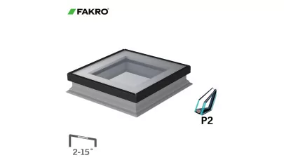 FAKRO DXG P2 - Sík üveges fix felülvilágító ablak, fehér üveg kerettel 2.