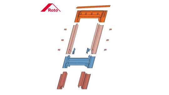VELUX TCF - Flexibilis kupolás fénycsatorna lapostetőhöz burkolókeretes