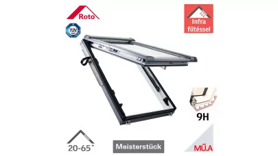 ROTO Designo Heat R89H K WD - Felnyíló-billenő műanyag tetőtéri ablak fűtéssel, hőszigetelő csomaggal 2.