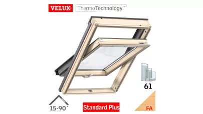 VELUX GLL 1061B - Billenő fa tetőtéri ablak, alsó kilinccsel 2.