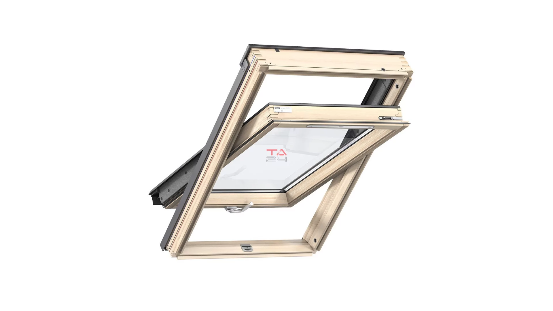 VELUX GLL 1064B - Billenő fa tetőtéri ablak, alsó kilinccsel (Gyártói cikkszám: GLL CK04 1064B)