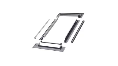 FAKRO ESV-T Thermo AX00 - Hőszigetelő burkolókeret sík tetőfedő anyaghoz 10 mm-ig (2x5 mm) - zsindely és pala fedéshez, antracit