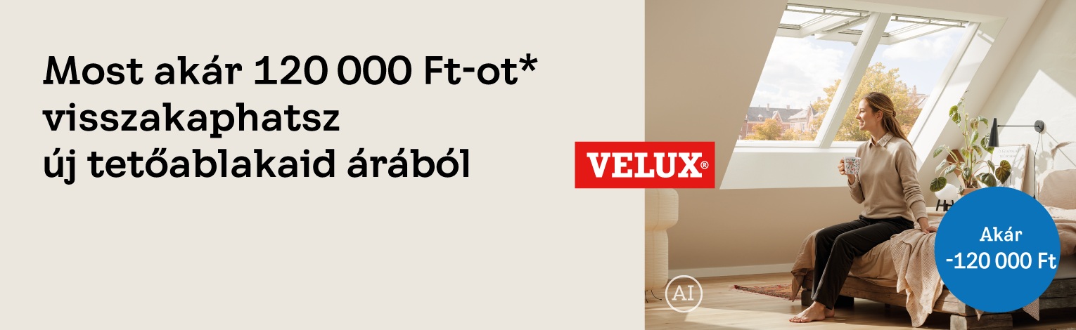 VELUX pénzvisszatérítés Slide background